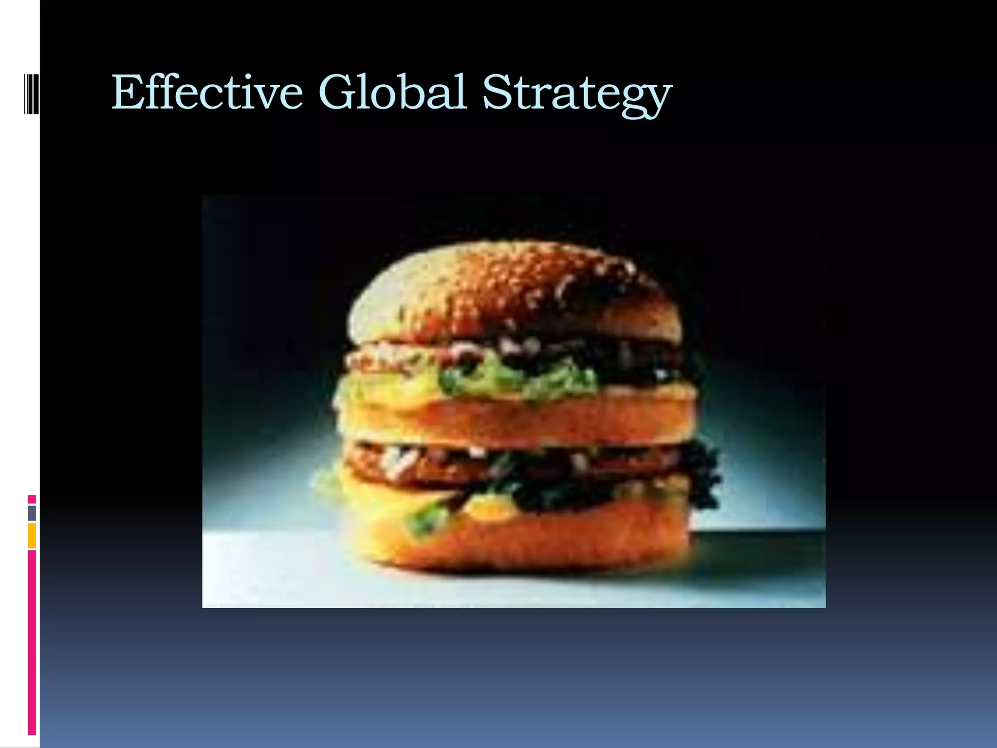 Effective Global Strategy
 