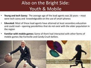 Gamifying mobile learning to improve organizational efficiency  in Africa's first insurance for pastoralists: Experience and initial lessons from IBLI's m-learning experiment with young sales agents