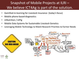 Gamifying mobile learning to improve organizational efficiency  in Africa's first insurance for pastoralists: Experience and initial lessons from IBLI's m-learning experiment with young sales agents