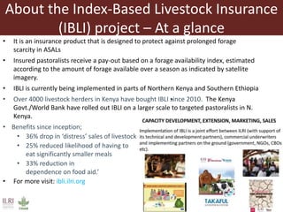 Gamifying mobile learning to improve organizational efficiency  in Africa's first insurance for pastoralists: Experience and initial lessons from IBLI's m-learning experiment with young sales agents