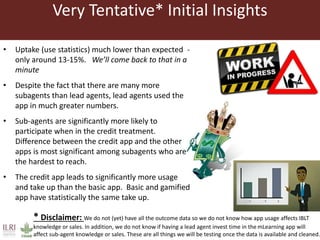 Gamifying mobile learning to improve organizational efficiency  in Africa's first insurance for pastoralists: Experience and initial lessons from IBLI's m-learning experiment with young sales agents