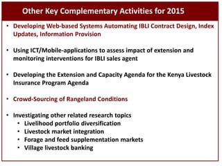 Sustainable livestock insurance for pastoralists