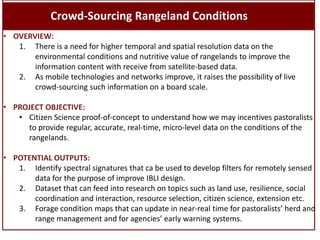 Sustainable livestock insurance for pastoralists