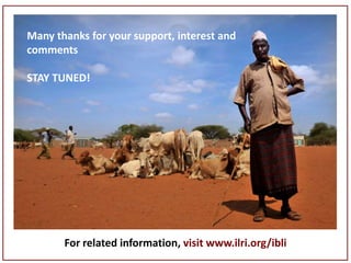 Sustainable livestock insurance for pastoralists