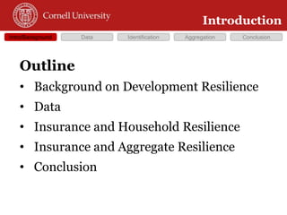 Does Insurance Improve Resilience?