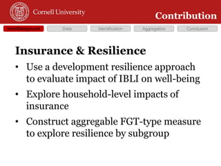 Does Insurance Improve Resilience?