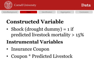 Does Insurance Improve Resilience?