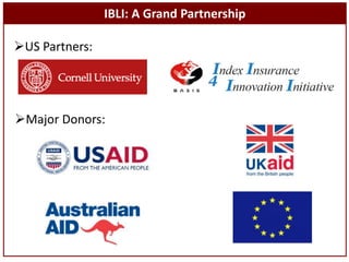 Index-Based Livestock Insurance: Protecting pastoralists against drought-related livestock mortality 