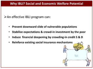 Index-Based Livestock Insurance: Protecting pastoralists against drought-related livestock mortality 