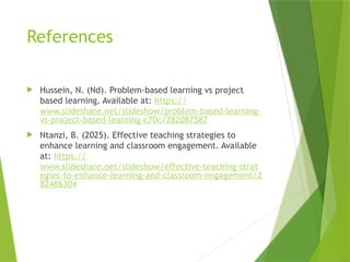 Inquiry-Based Learning vs Problem-Based Learning | PPTX