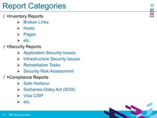 IBM AppScan Enterprise - The total software security solution | PPT