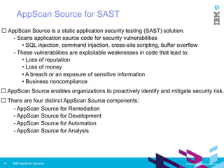 IBM AppScan - the total software security solution | PPT
