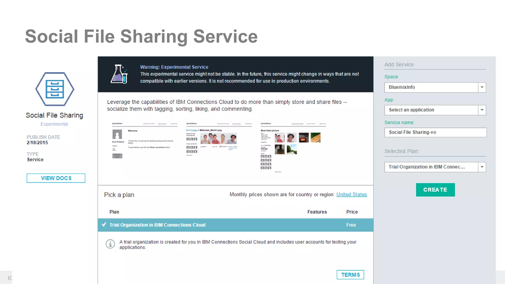 ICS.UG 2015 – Bremen © 2015 IBM Corporation
Social File Sharing Service
 