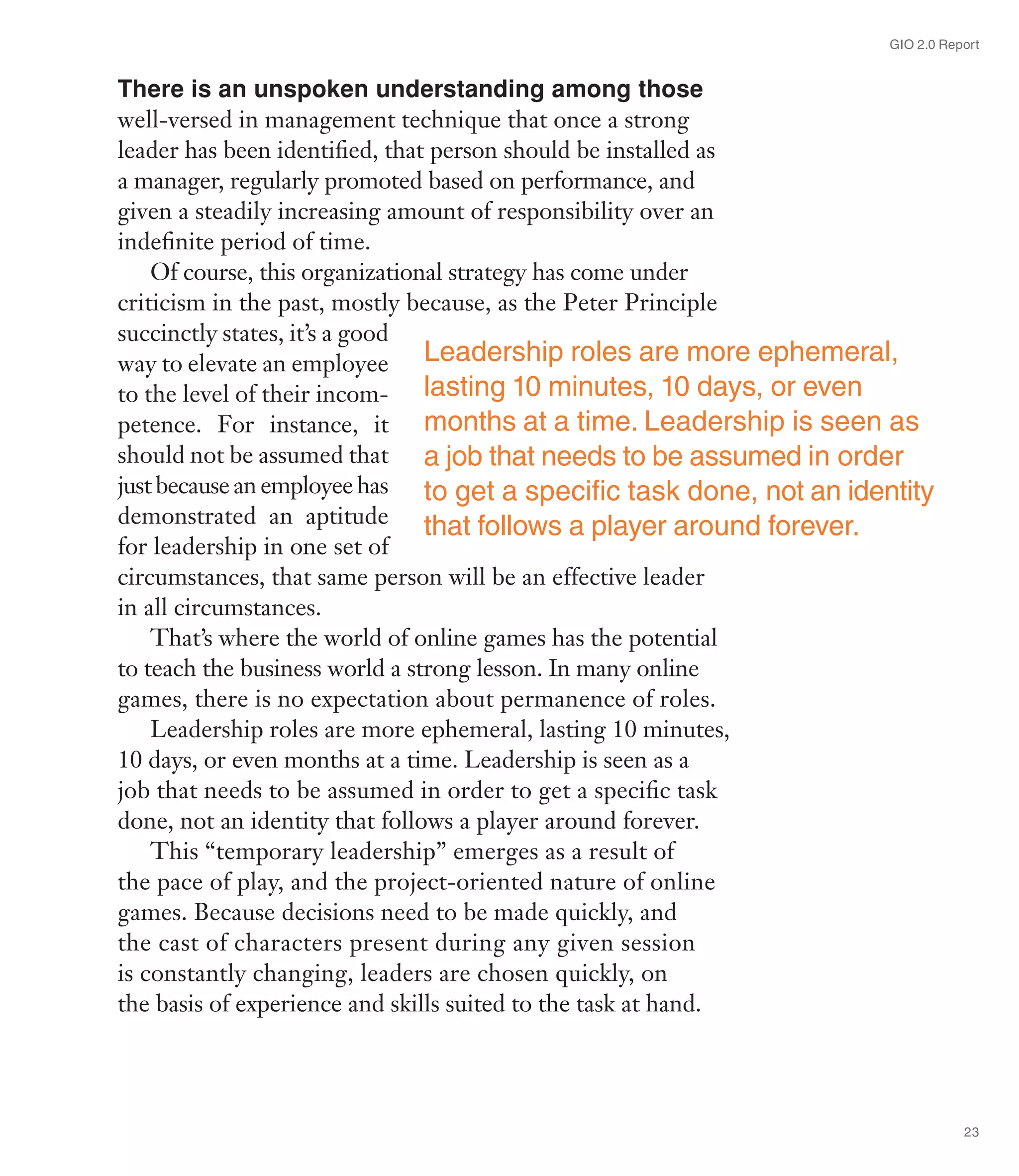 Ibm Gio Gaming Report