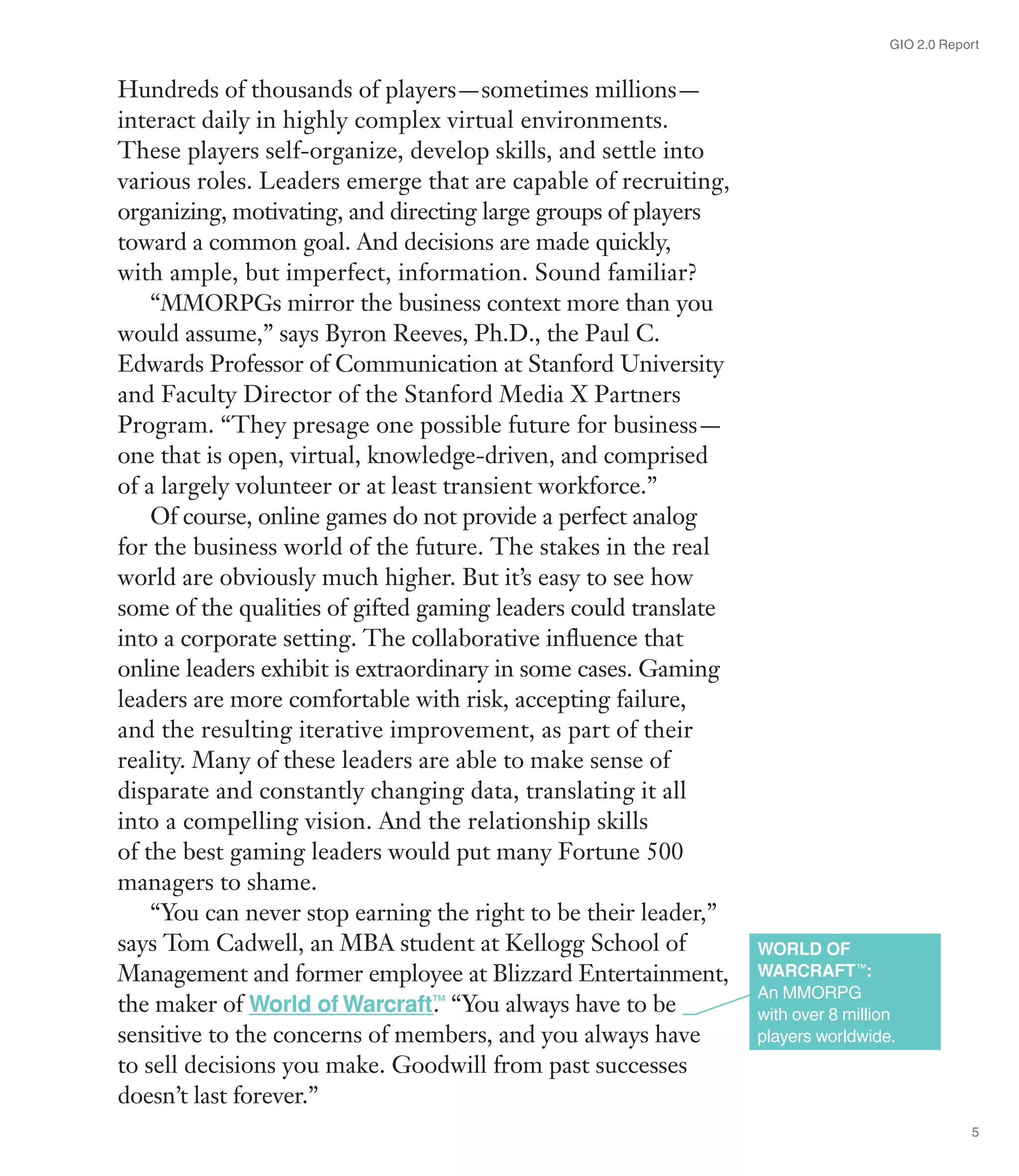 Ibm Gio Gaming Report