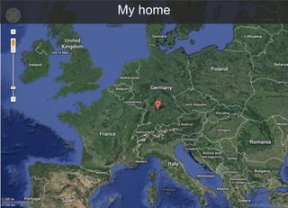 Internal | CDG-SMT/EMT | 4/12/2014 | © Robert Bosch GmbH 2014. All rights reserved, also regarding any disposal, exploitation, reproduction,
editing, distribution, as well as in the event of applications for industrial property rights.
IBM Innovate 2014
Cross Divisional Group - Software, Methods and Tools
My home
https://maps.google.com/
 