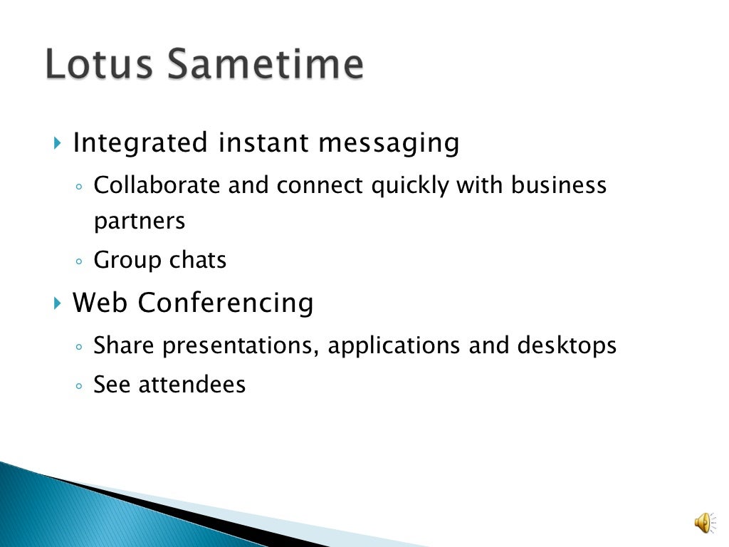 Ibm lotus sametime