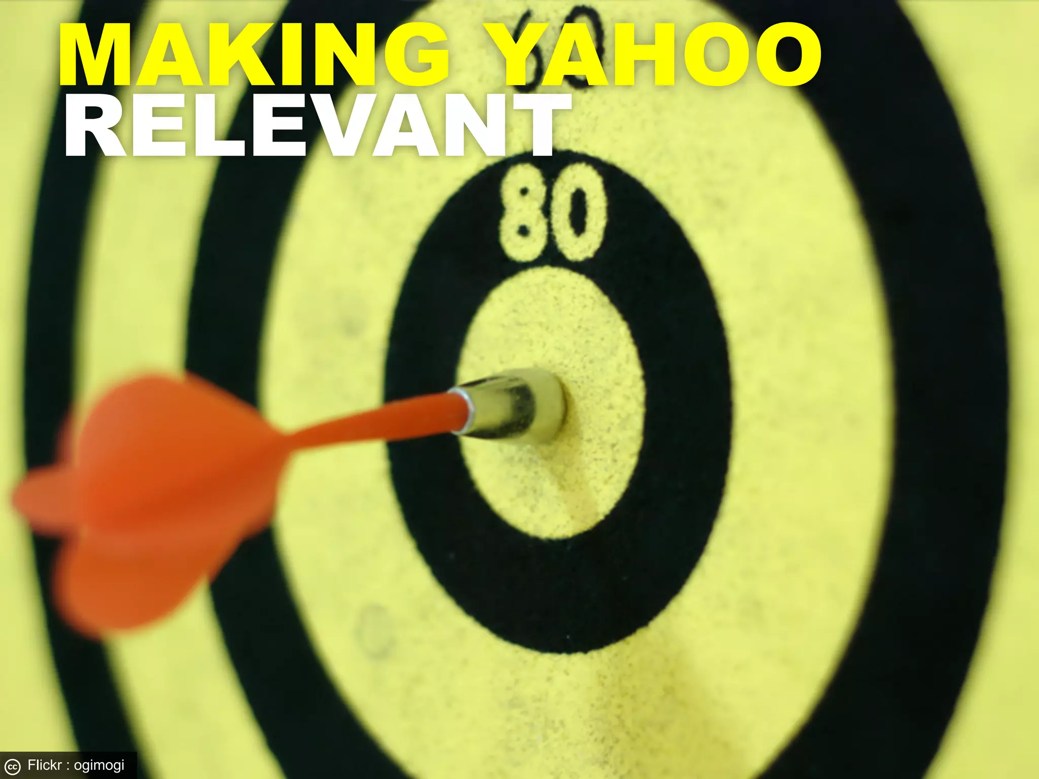 MAKING YAHOO
    RELEVANT




Flickr : ogimogi
 