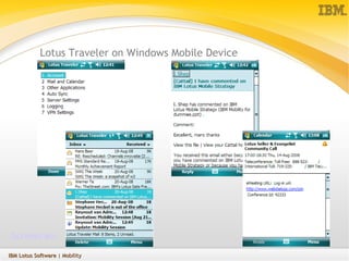 Ibm Lotus Mobile Strategy Ppt Ibm Lotus Mobile Strategy Ppt