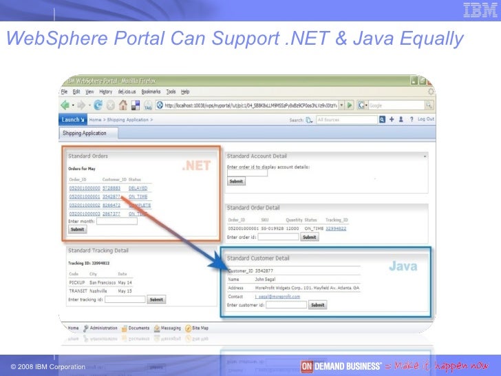 ibm websphere portal ibm websphere portal, Presentation templates