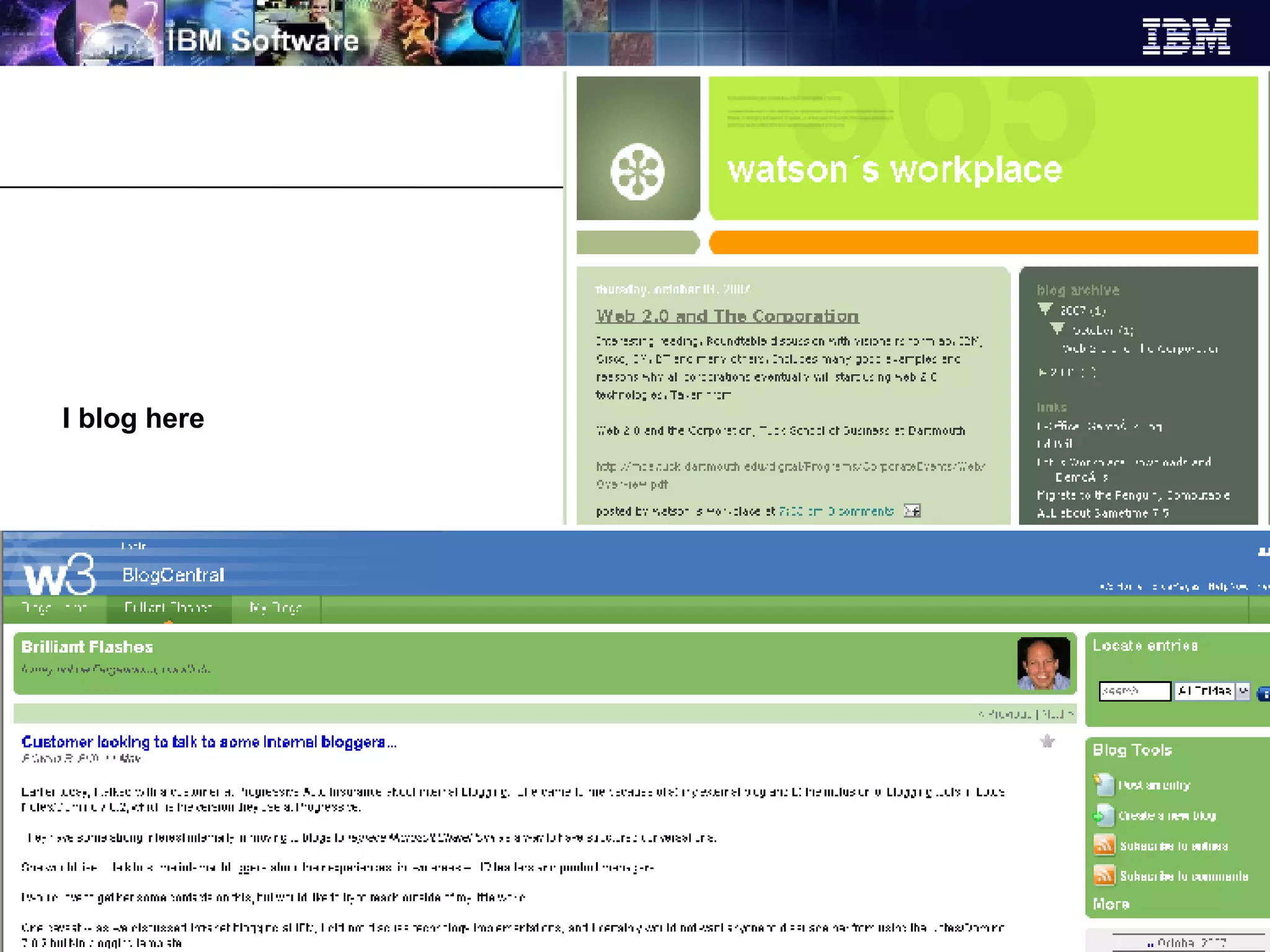 I blog here 