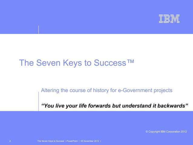 IBM - The 7 Keys to Success - MoMoDar | PDF | Operating Systems ...