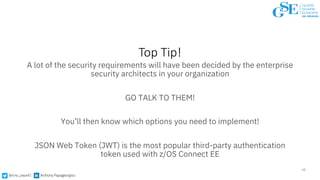 @tony_papa42 Anthony Papageorgiou
Top Tip!
A lot of the security requirements will have been decided by the enterprise
sec...