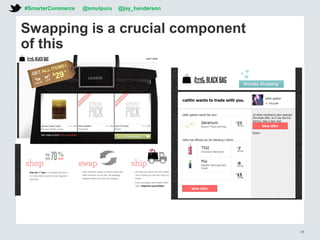 Swapping is a crucial component
of this
#SmarterCommerce @smulpuru @jay_henderson
48
 