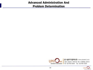 8383
83
Advanced Administration And
Problem Determination
 