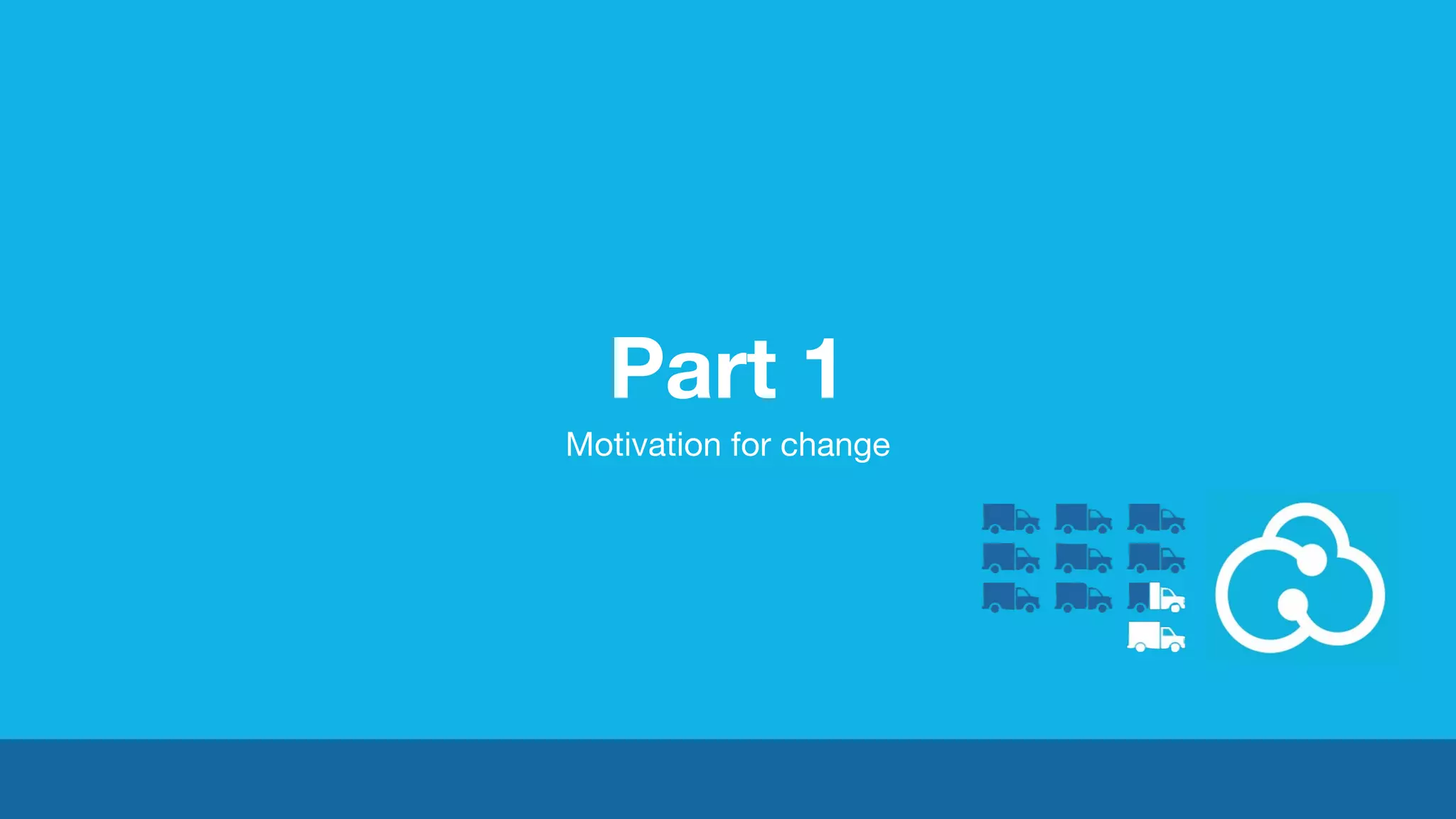 Part 1 
Motivation for change 
 