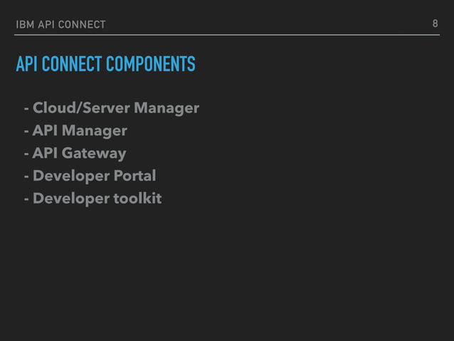 IBM API Connect - overview | PDF