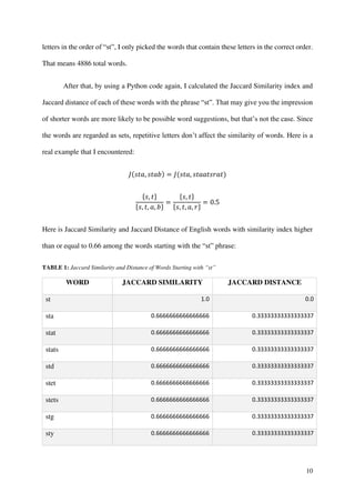 IB Mathematics Extended Essay (2021) - Building A Predictive Text List ...