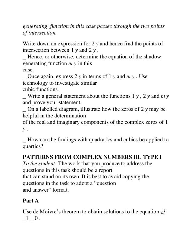 math hl ia research question