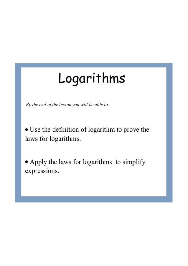 ib maths sl logarithms laws math laws