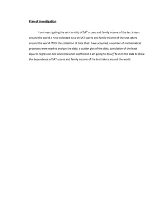 IB Math Studies IA | DOCX