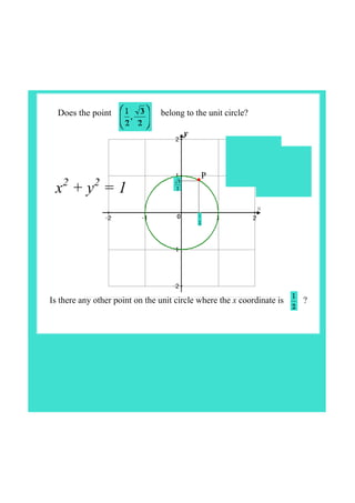 Ib Math Unit Circle IB Maths unit circle | PDF