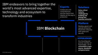IBM Blockchain Overview | PDF