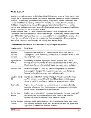 Ibm bluemix PDF