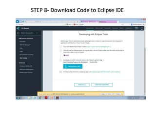 STEP 8- Download Code to Eclipse IDE
 