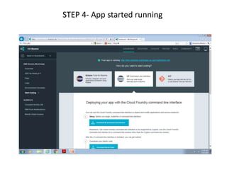 STEP 4- App started running
 