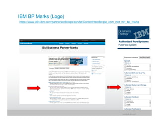 IBM BP Marks (Logo)
https://www-304.ibm.com/partnerworld/wps/servlet/ContentHandler/pw_com_mkt_mrt_bp_marks




                                                                          jrohr@dk.ibm.com
 
