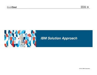 IBM Solution Approach




                        © 2012 IBM Corporation
 