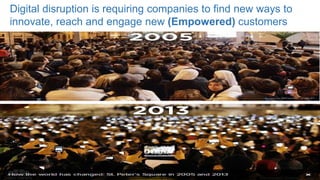 © 2017 IBM Corporation3
Digital disruption is requiring companies to find new ways to
innovate, reach and engage new (Empowered) customers
 