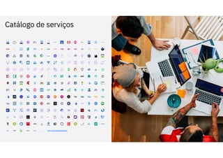 Catálogo de serviços
6
… ibm.com/cloud/products
 