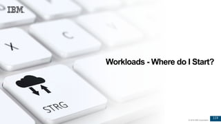 119
© 2016 IBM Corporation
119
© 2016 IBM Corporation
Workloads - Where do I Start?
 