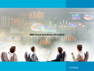© IBM
Corporation
1
Presented by:
IBM New Cloud Solutions
2015/2016
IBM Cloud Solutions 2015/2016
 