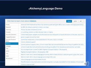 AlchemyLanguage:Demo
 