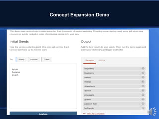 Concept Expansion:Demo
 