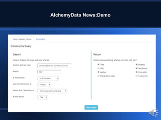 AlchemyData News:Demo
 