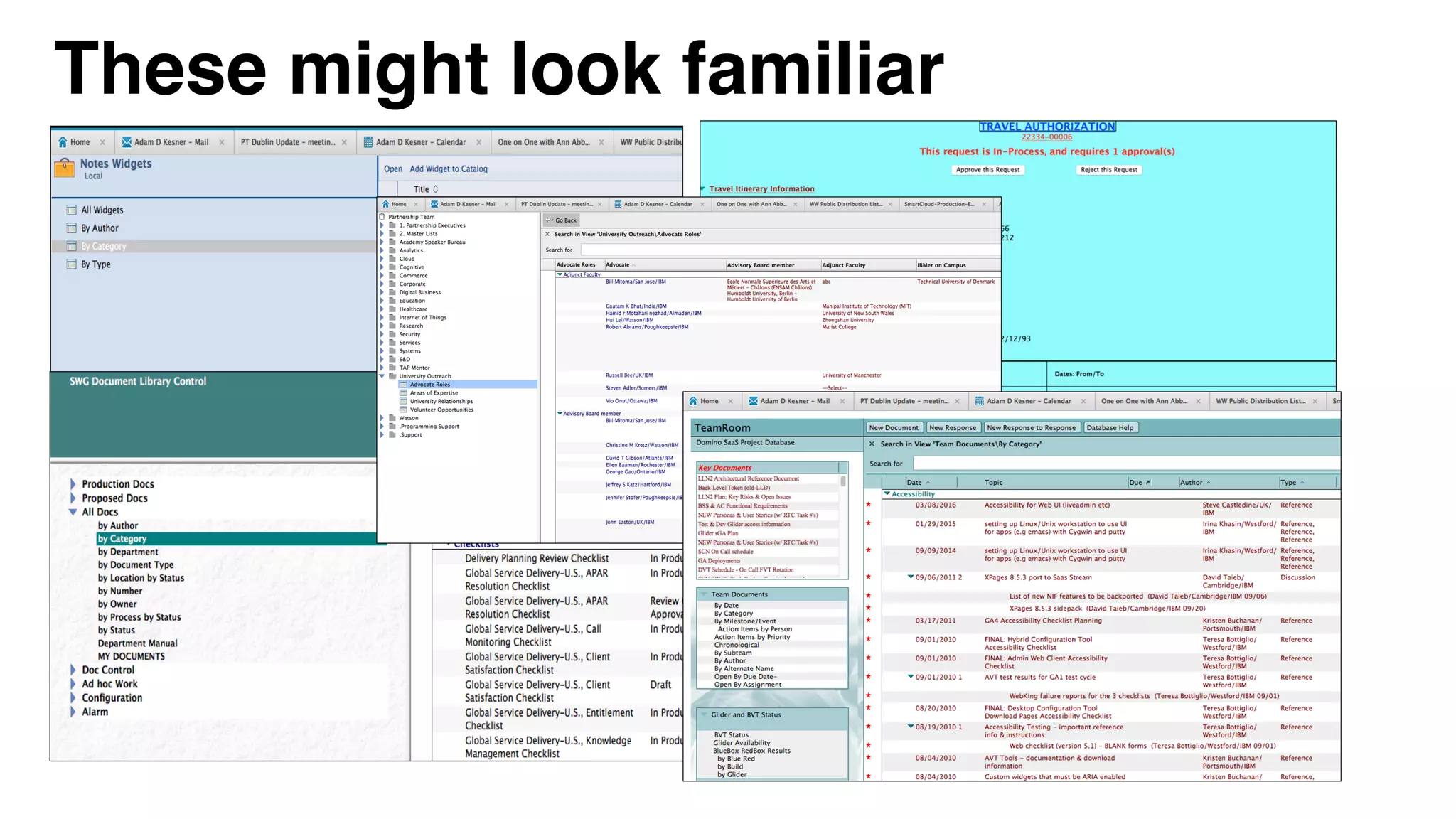 These might look familiar
 